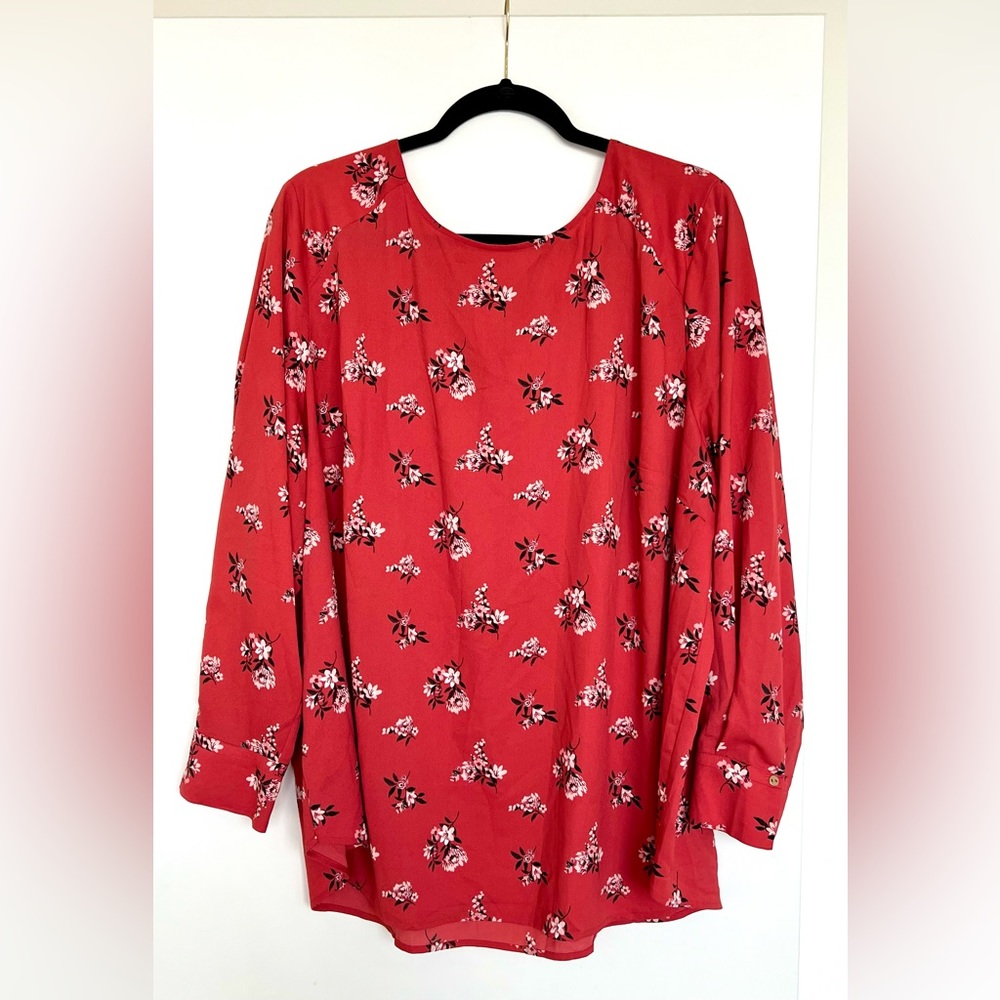 LOFT PLUS Floral Blouse Size 22